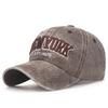 Gorra de béisbol retro informal de moda para hombre, gorra de tela lavada antigua, gorra de protección solar, estilo coreano, gorra de lengua de pato para mujer