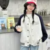 Chaqueta para niña para primavera y otoño 2026, elegante chaqueta de béisbol casual raglán para niños mayores, ropa de otoño