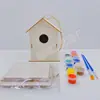 Juguetes de Casas para Pájaros de Madera para Armar Transfronterizos, Casas para Pájaros para Graffiti Infantil, Habitaciones para Pájaros, Manualidades Hechas a Mano, Adornos Decorativos para Colgar
