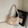 Bolsa Grande de Textura Nova para a Primavera de 2025 Estilo Coreano Popular Bolsa de Ombro Bolsa Tote Transversal Casual Tendência