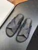 Sandálias masculinas de couro genuíno para atividades ao ar livre transfronteiriças, sandálias slip-on com tira larga cruzada dg, com solas antiderrapantes, sandálias de praia masculinas da moda