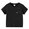 Camiseta de Manga Corta de Algodón Puro para Niñas Transfronteriza Ropa de Verano para Niños Bebé Dibujos Animados Estampado Manga Media Top de Verano para Niños