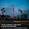 Red de Práctica de Baloncesto Universal con Red de Retorno de Balón, 10*6 pies, Varios Tamaños, Red de Entrenamiento para Personas Perezosas, Red de Entrenamiento para Cancha de Baloncesto
