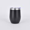 Suministro directo de fábrica taza mini de cáscara de huevo de 12 oz taza termo de doble vacío de acero inoxidable 304 copa de vino tinto en forma de U logo