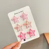Pinzas para el pelo de estrella de cinco puntas de colores dulces para niñas, Pasadores para el pelo para niñas, Pinzas para el pelo para la parte trasera de la cabeza, Accesorios para el pelo