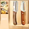 Cuchillo Pelador 2 en 1 Cocina Multifuncional Pelador Doméstico Acero Inoxidable Pelador de Caña de Azúcar
