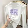 Top cálido y grueso de otoño e invierno para niñas, nuevo estilo 2026, cómoda camiseta básica de corte holgado, camiseta de manga larga de forro polar alemán para niños mayores