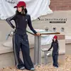 Conjunto deportivo para niñas, nueva colección otoño 2026, estilo americano primavera y otoño para niños, conjunto casual de dos piezas para niños mayores, venta al por mayor