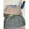 Chaleco tipo jersey de cuello redondo con contraste de color de estilo coreano para mujer, suéter apilado holgado y adelgazante, abrigo sin mangas