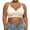 Sutiã feminino plus size europeu transfronteiriço, sem costura, sem aro, push-up, com suporte lateral para exportação para a Amazon