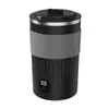 Taza de Licuadora Eléctrica Pantalla Digital Inteligente Recargable Taza de Agua Totalmente Automática Acero Inoxidable Licuadora de Leche de Soja Café
