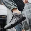 Sapatos Masculinos Transfronteiriços, Novos Sapatos Casuais de Couro com Solado Plano Confortáveis para Calçar Sem Cadarço, Sapatos Masculinos Versáteis Impermeáveis