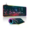 Regalo Creativo para Novio Alfombrilla de Ratón E-Sports Luminosa Colorida RGB con Luz Fresca Alfombrilla de Mesa para Juegos E-Sports