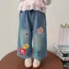 Jeans para Niñas Primavera y Otoño 2026 Nuevos Abrigos Elegantes de Otoño para Niños Pantalones Casuales Rectos de Otoño para Bebé