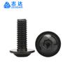 Tornillos de Cabeza Cilíndrica Hexagonal de Acero Inoxidable 304 Cinc Negro 7380.2 con Arandela, Tornillos Antirrobo Hexagonales M2~M10
