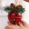 Accesorios de decoración navideña transfronterizos Colgantes Accesorios de utilería Campana de Navidad Roja Verde adornos