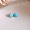 Pendientes Redondos de Colores Dopamina para Mujer, Serie Morada de Primavera y Verano, Pendientes de Alta Gama, Accesorios de Pendientes Estilo Coreano para Vacaciones