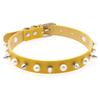 Oye Nuevo Punk Aleación Púa Collar de Cuero Elegante Remache Perla Imitación Collar Harajuku Cadena de Cuello Rock Gótico