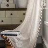 Cortina de Ganchillo con Diseño de Monedas de Cobre, Translúcida, Estilo Campestre Americano, Estilo Pastoral Calado, para Sala de Estar, Balcón, Ventana Abuhardillada, Tela de Cortina Artística
