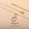 {Set} Pendientes y Collar de Aleación de Cobre de Gama Alta 2025 Estilo Nuevo Lujo Simple Accesible Elegante Diseño de Nicho Cadena para Clavícula
