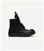 Tênis de Cano Alto Triângulo Invertido Ro, Couro Genuíno, Sola Grossa, Estilo Escuro, Streetwear, Tênis de Casal com Salto Alto, Sapatos da Moda Europeus e Americanos, Respirável para o Verão