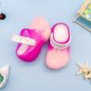 2024 nuevo para niños cool flash suela gruesa antideslizante luminosas zapatos con agujeros moda zapatillas baotou