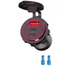 Cargador USB Modificado de 12V24V Interfaz de Carga Súper Rápida Impermeable Cabezal de Carga para Teléfono Móvil de Coche y Motocicleta