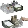 Caja de Almacenamiento de Escritorio, Cosméticos Acrílicos, Bocadillos, Cesta Transparente, Productos para el Cuidado de la Piel, Mascarillas Faciales, Organización de Dormitorio, Estante de Almacenamiento Varios