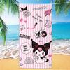 Nueva Toalla de Playa Estampada de Venta Caliente Transfronteriza Stitch Kuromi Toalla de Playa Toalla de Dibujos Animados para Niños Venta al por Mayor Paño de Toalla
