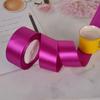 Suministro de fábrica 4cm cinta de poliéster para silla de boda respaldo cinta de satén cinta ramo flor material cinta de embalaje al por mayor