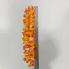 Guirnalda de cuello de pétalos de flor artificial hawaiana, guirnalda de tela de poliéster colorida, decoración de guirnalda para fiesta en la playa