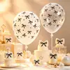 Cross Border Bow Impresso Balão de Látex Layout de Cena de Festa de Aniversário Foto de Casamento Balão Decorativo Atacado