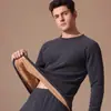 Conjunto de Terciopelo Alemán Engrosado con Forro Polar 380g para Hombres y Mujeres de Mediana Edad y Mayores, Modelo para Invierno Profundo, Terciopelo Alemán, Calentamiento Rápido, Forro Polar, Engrosado, Cálido