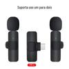 Microfone de lapela sem fio K9 microfone de lapela para vídeo ao vivo ao ar livre um para dois gravação de carregamento microfone com cancelamento de ruído transfronteiriço