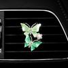 Salida de aire acondicionado de coche clip de aromaterapia con incrustaciones de diamante mariposa perfume para coche decoración interior de coche desodorante hombres y mujeres