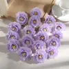 Flores Artificiales de Rosa de Té de 5cm Flores de Rosa Pequeñas Accesorios para Pasadores DIY Fabricación de Guirnaldas de Novia Flor al por Mayor