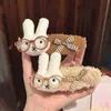 Pinza para el Cabello Grande de Pato Miffy para Mujer, Nuevo Clip Pinza para el Cabello con Corazón Lindo Girly para Flequillo
