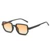 Gafas de Sol Cuadradas Nuevas Transfronterizas Estilo Europeo y Americano Único Estilo Copa de Vino Estrechas Amplias de Moda Casual Simples para Hombres