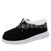 Entrega en stock Juyuan invierno 2026 nuevo comercio exterior talla grande zapatos 35-43 lona de caña baja planos casuales zapatos de algodón