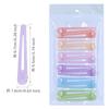 Clip de Pato de Plástico Colorido para Dulces Frescos 9.5cm Pinza para el Cabello con Dientes Recortados Mediana Pinza para Flequillo Pinza de Cocodrilo