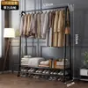 Cabide de chão simples para uso doméstico no quarto, cabide móvel para varanda interna, cabide de porta para dormitório