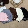Ropa Casual para Niños Ropa Interior Cálida para Niñas Tejidos de Punto 2025 Ropa de Invierno Tejidos de Punto de Cuello Medio para Niños Moderno