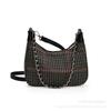 Bolso Pequeño de Cadena a Cuadros de Moda para Mujer Este Año 2026 Nuevo Bolso Tote Cruzado de Hombro Único de Venta Caliente Transfronteriza