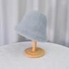 Chapéu Outono e Inverno Feminino Novo Balde de Lã Japonesa Chapéu de Pescador de Malha de Alta Qualidade para Rosto Pequeno Chapéu de Bacia de Proteção de Orelha para Mulheres