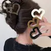 Presilha Média Fosca Transfronteiriça, Presilha de Cabelo Geométrica de Alta Qualidade, Presilha Tubarão Feminina para a Parte de Trás da Cabeça, Presilha de Cabelo, Adorno de Cabeça, Acessórios de Cabelo