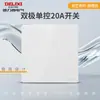 Enchufe de Pared Oculto Delixi Blanco Brillante 827S Interruptor Enchufe Aire Acondicionado 16A Cinco Agujeros 10A Panel