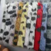 Veludo de Visão Estampado com Letras Inglesas Salpicadas, Xadrez de Veludo de Visão Raposa de Jade Veludo Estampado Xadrez de Coelho Pelo de Coelho e Tecido de Pelúcia de Visão