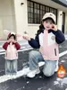 Chaqueta de Esquí de Invierno para Niñas 2026 Nuevo Estilo Ropa Exterior Estilo Otoño/Invierno Ropa de Invierno Acolchada para Niños Parka Gruesa con Forro de Forro Polar