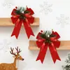 Laços de agulhas de pinheiro de Natal, vários estilos disponíveis em estoque para venda direta, suporta etiquetagem e dropshipping, podem ser embalados em veludo vermelho