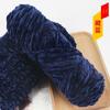Chenille de veludo dourado médio grosso lã bola chapéu cachecol camisola boneca crochê gancho sapatos diy tecido saco de material